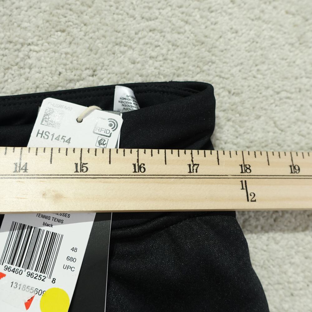 NWT Adidas Womens Club Tennis Skirt Mid-Rise Elastic Waist Stretch Black Size XL - Picture 3 of 9